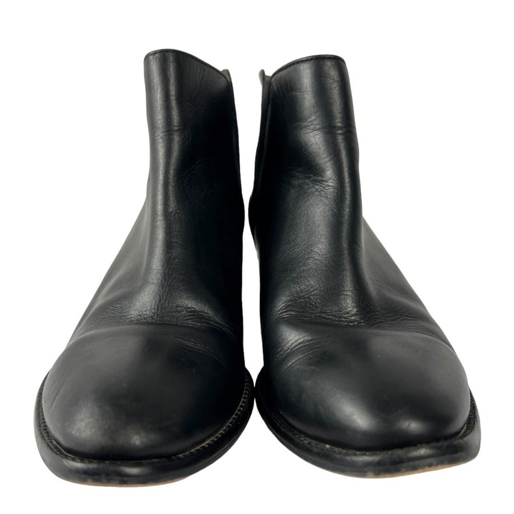 Seychelles Women's Leather Chelsea Boot Heeled Ankle Booties in Black Size 7